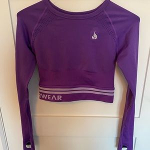 Ryderwear Freestyle Seamless Long Sleeve Crop Top
